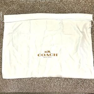 Coach dust bag Ivory/White